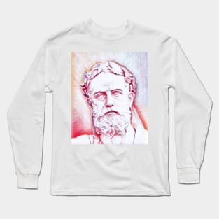 Xenophon Portrait | Xenophon Artwork | Line Art 3 Long Sleeve T-Shirt